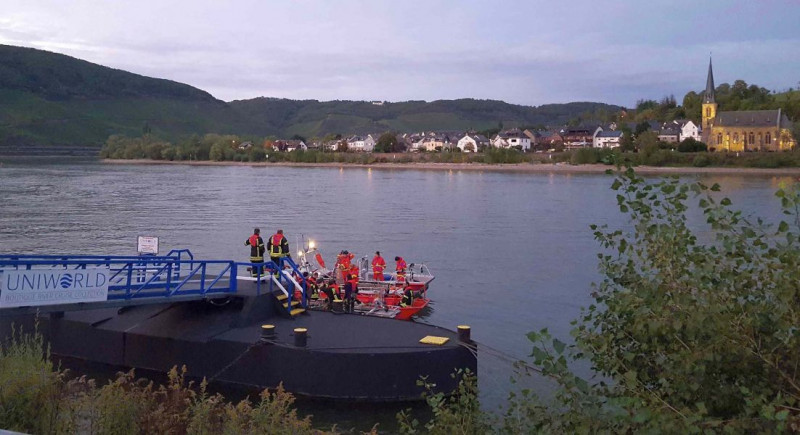 Boote von Feuerwehr und DLRG im Einsatzabschnitt 2 (Quelle: DLRG Bad Salzig/Heidinger)
