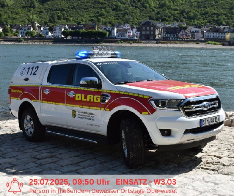 W3.03 Person in fließendem Gewässer, Oberwesel am 25.07.2025