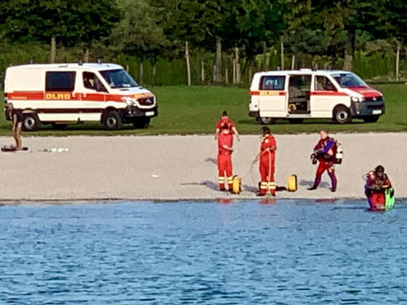Wasserrettungskräfte der DLRG München-Mitte am Riemer See | Symbolbild