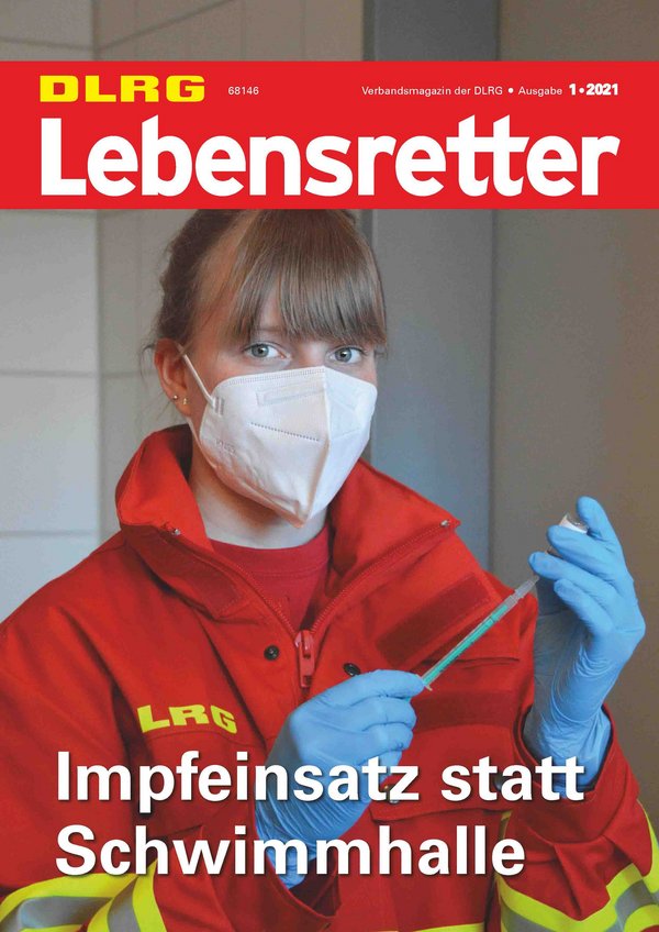 Titelbild Lebensretter 1-2021, DLRG Verbandsmagazin