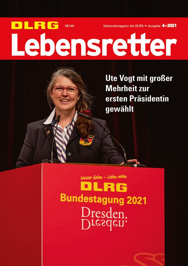 Titelbild Lebensretter 4-2021, DLRG Verbandsmagazin