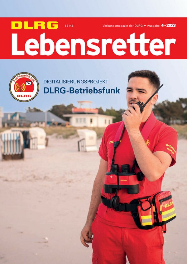 Titelbild Lebensretter 4-2023, DLRG Verbandskommunikation