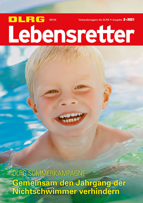 Titelbild Lebensretter 2-2021, DLRG Verbandsmagazin